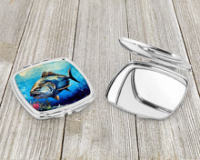 Load image into Gallery viewer, Bluefin Tuna Compact Mirror – Stylish Purse Mirror with Artistic Covers