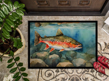 Load image into Gallery viewer, Brook Trout Doormat - Large 24x36 – Indoor/Outdoor Floor Mat with Artistic Flair