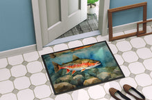 Load image into Gallery viewer, Brook Trout Doormat - Large 24x36 – Indoor/Outdoor Floor Mat with Artistic Flair