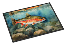 Load image into Gallery viewer, Brook Trout Doormat - Large 24x36 – Indoor/Outdoor Floor Mat with Artistic Flair