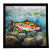 Load image into Gallery viewer, Brook Trout Framed Metal Print