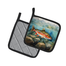 Load image into Gallery viewer, Brook Trout Pot Holders - Set of 2 Decorative Kitchen Helpers | Made in the USA