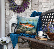 Load image into Gallery viewer, Brook Trout Throw Pillow