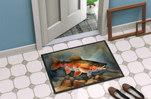 Load image into Gallery viewer, Brook Trout Doormat - Large 24x36 – Indoor/Outdoor Floor Mat with Artistic Flair