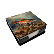 Load image into Gallery viewer, Brook Trout PU Leather Note Paper Holder