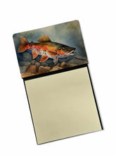 Load image into Gallery viewer, Brook Trout Sticky Note Holder- Refiilable Desk Accessory Note Pad