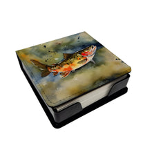 Load image into Gallery viewer, Brook Trout PU Leather Note Paper Holder