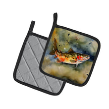 Load image into Gallery viewer, Brook Trout Pot Holders - Set of 2 Decorative Kitchen Helpers | Made in the USA