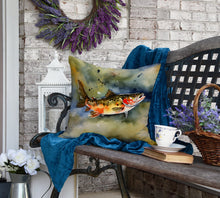 Load image into Gallery viewer, Brook Trout Throw Pillow