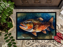 Load image into Gallery viewer, Brown Trout Doormat - Large 24x36 – Indoor/Outdoor Floor Mat with Artistic Flair