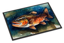 Load image into Gallery viewer, Brown Trout Doormat - Large 24x36 – Indoor/Outdoor Floor Mat with Artistic Flair
