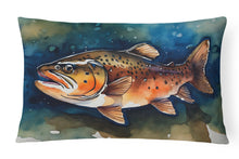 Load image into Gallery viewer, Brown Trout Throw Pillow