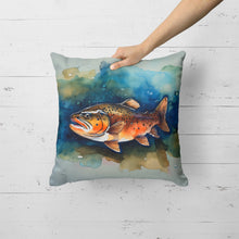 Load image into Gallery viewer, Brown Trout Throw Pillow