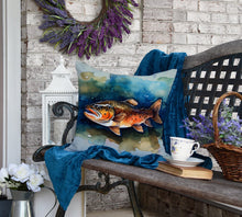 Load image into Gallery viewer, Brown Trout Throw Pillow