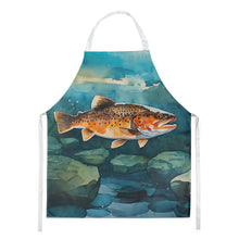 Load image into Gallery viewer, Brown Trout Apron – Artist-Designed Kitchen, BBQ &amp; Craft Apron