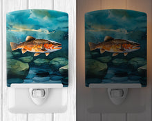 Load image into Gallery viewer, Brown Trout Ceramic Night Light