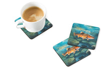 Load image into Gallery viewer, Brown Trout Coasters - Set of 4 Lightweight Foam, Absorbent Drink Coasters