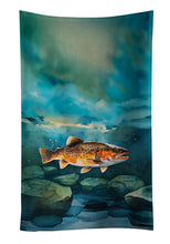 Load image into Gallery viewer, Brown Trout Kitchen Towel DAC2778KTWL