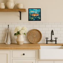 Load image into Gallery viewer, Brown Trout Framed Metal Print