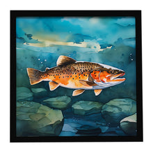Load image into Gallery viewer, Brown Trout Framed Metal Print