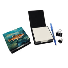 Load image into Gallery viewer, Brown Trout PU Leather Note Paper Holder