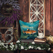 Load image into Gallery viewer, Brown Trout Throw Pillow