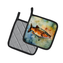 Load image into Gallery viewer, Brown Trout Pot Holders - Set of 2 Decorative Kitchen Helpers | Made in the USA