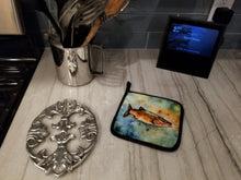 Load image into Gallery viewer, Brown Trout Pot Holders - Set of 2 Decorative Kitchen Helpers | Made in the USA