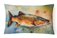 Load image into Gallery viewer, Brown Trout Throw Pillow
