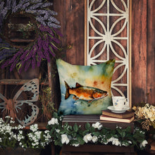 Load image into Gallery viewer, Brown Trout Throw Pillow