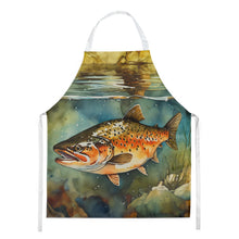 Load image into Gallery viewer, Brown Trout Apron – Artist-Designed Kitchen, BBQ &amp; Craft Apron