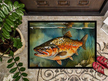 Load image into Gallery viewer, Brown Trout Doormat - Large 24x36 – Indoor/Outdoor Floor Mat with Artistic Flair