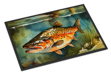Load image into Gallery viewer, Brown Trout Doormat - Large 24x36 – Indoor/Outdoor Floor Mat with Artistic Flair