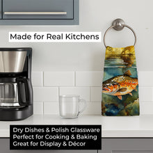 Load image into Gallery viewer, Brown Trout Kitchen Towel DAC2780KTWL