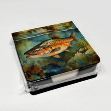 Load image into Gallery viewer, Brown Trout PU Leather Note Paper Holder