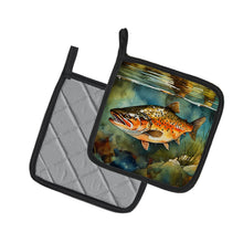 Load image into Gallery viewer, Brown Trout Pot Holders - Set of 2 Decorative Kitchen Helpers | Made in the USA