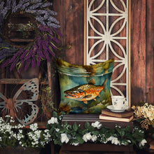 Load image into Gallery viewer, Brown Trout Throw Pillow - 14x14 Decorative Pillow – Art for Your Home &amp; Patio