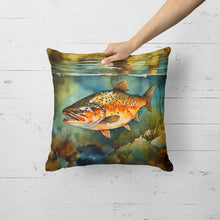 Load image into Gallery viewer, Brown Trout Throw Pillow
