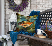 Load image into Gallery viewer, Brown Trout Throw Pillow