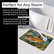 Load image into Gallery viewer, Brown Trout Memory Foam Kitchen Mat DAC2780RUG