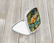 Load image into Gallery viewer, Brown Trout Compact Mirror – Stylish Purse Mirror with Artistic Covers