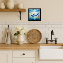 Load image into Gallery viewer, Dolphin Framed Metal Print