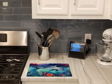 Load image into Gallery viewer, Dolphin Glass Cutting Boards – Durable, Decorative Kitchen Art Large