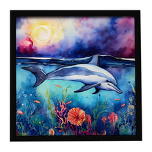 Load image into Gallery viewer, Dolphin Framed Metal Print