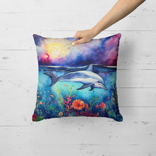 Load image into Gallery viewer, Dolphin Throw Pillow