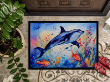 Load image into Gallery viewer, Dolphin Doormat - Large 24x36 – Indoor/Outdoor Floor Mat with Artistic Flair