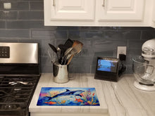 Load image into Gallery viewer, Dolphin Glass Cutting Boards – Durable, Decorative Kitchen Art Large