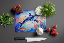 Load image into Gallery viewer, Dolphin Glass Cutting Boards – Durable, Decorative Kitchen Art Large