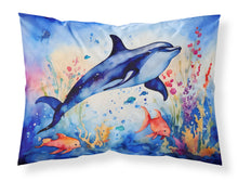 Load image into Gallery viewer, Dolphin Standard Pillowcase – Artistic Decorative Front, White Back