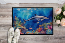 Load image into Gallery viewer, Dolphin Doormat - Large 24x36 – Indoor/Outdoor Floor Mat with Artistic Flair